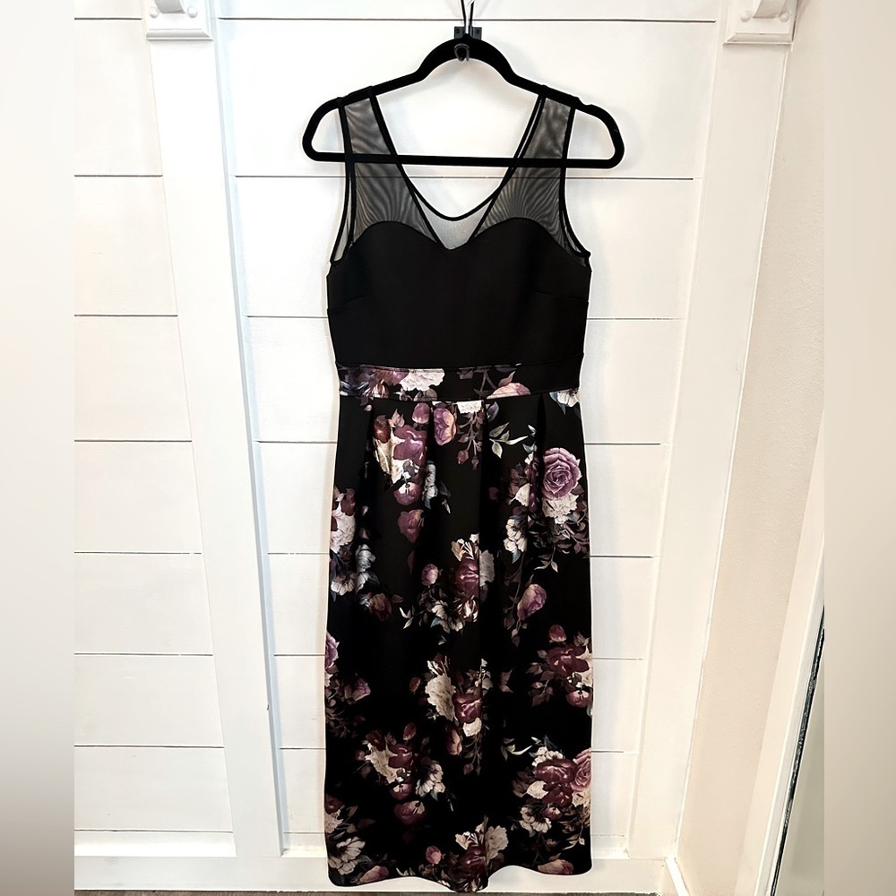 Y2K ENFOCUS STUDIO 10 floral woman midi poly blend feminine dress bridal party
